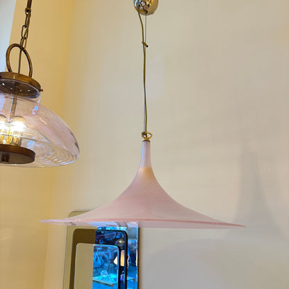 Italian La Murrina pink swirl hanging light