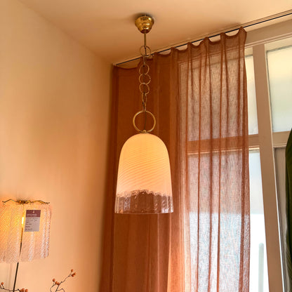 Italian Opalescent Murano Glass Pendant, 1960s