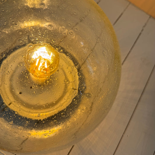 Vintage bubble glass ceiling light, 1970s