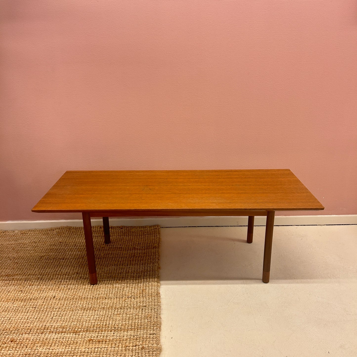 Mid-Century Rectangular Wooden Coffee Table