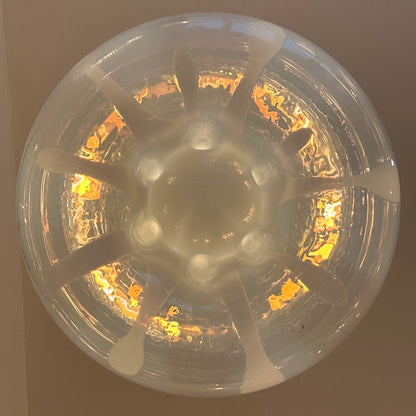 Opaal Murano glazen hanglamp 1979 van Toni Zuccheri VeArt