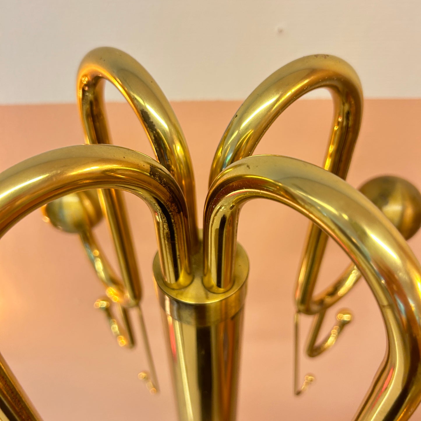 Italian brass coathanger