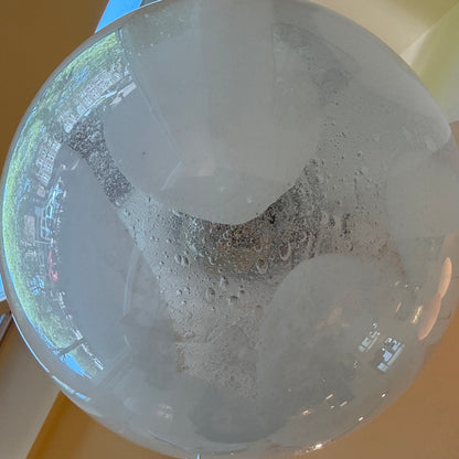 Italian Murano Bubble Glass Globe Pendant