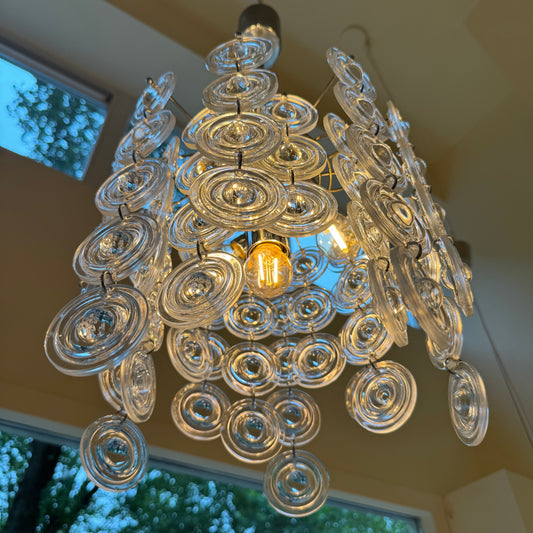 Gaetano Sciolari “Saturn” glass chandelier