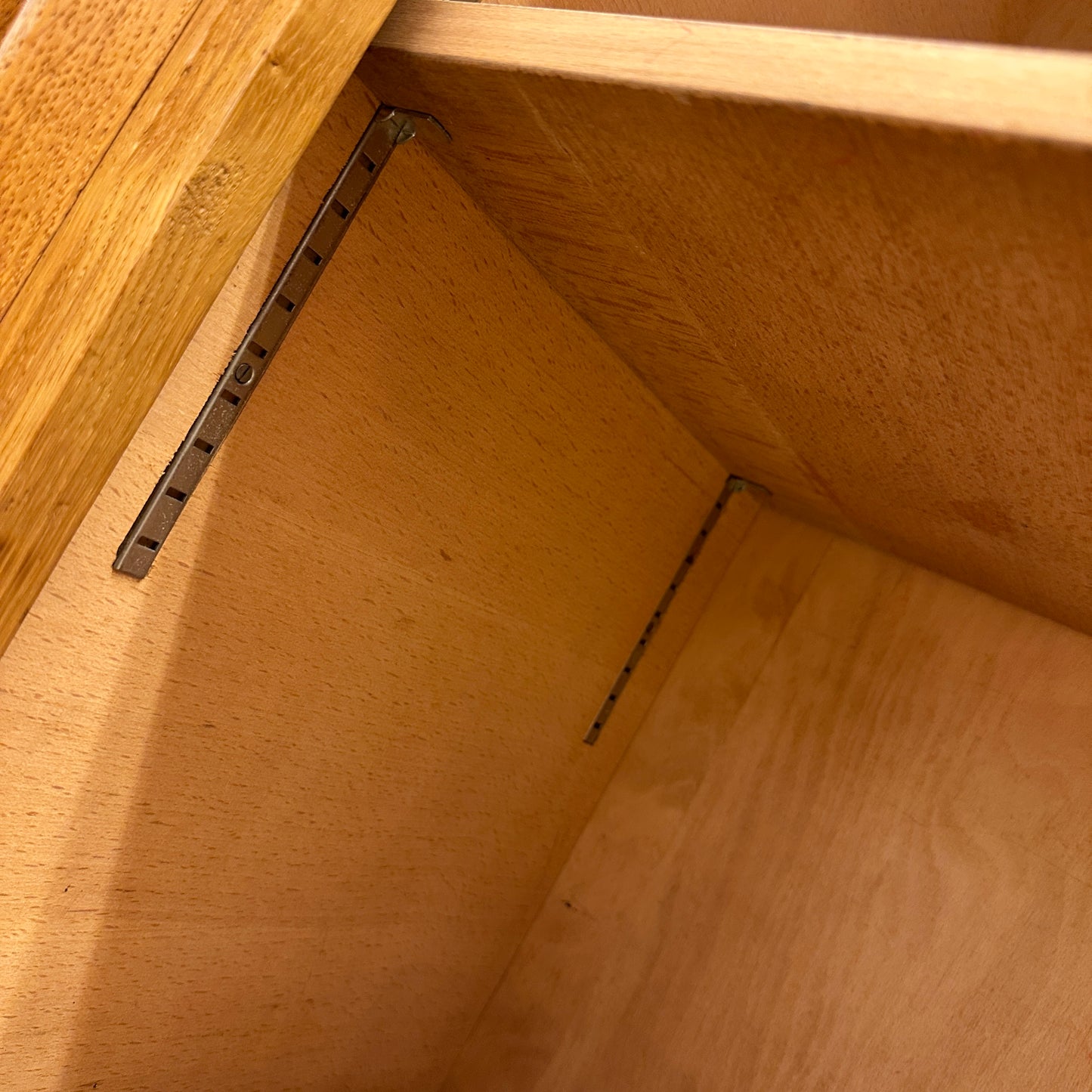 Mid-Century oak sideboard with sliding doors
