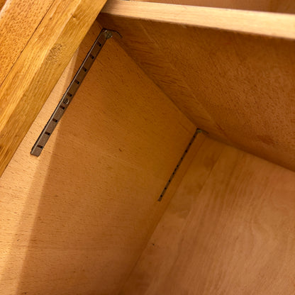 Mid-Century oak sideboard with sliding doors