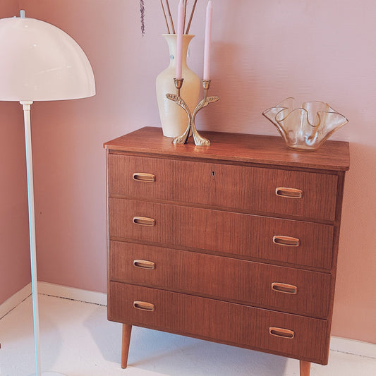 Swedish teak chest of drawers, 1950s-60s