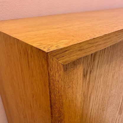 Mid-Century oak sideboard with sliding doors