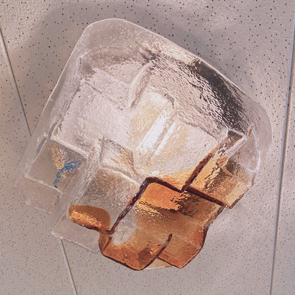 Italian cube frosted glass ceiling light