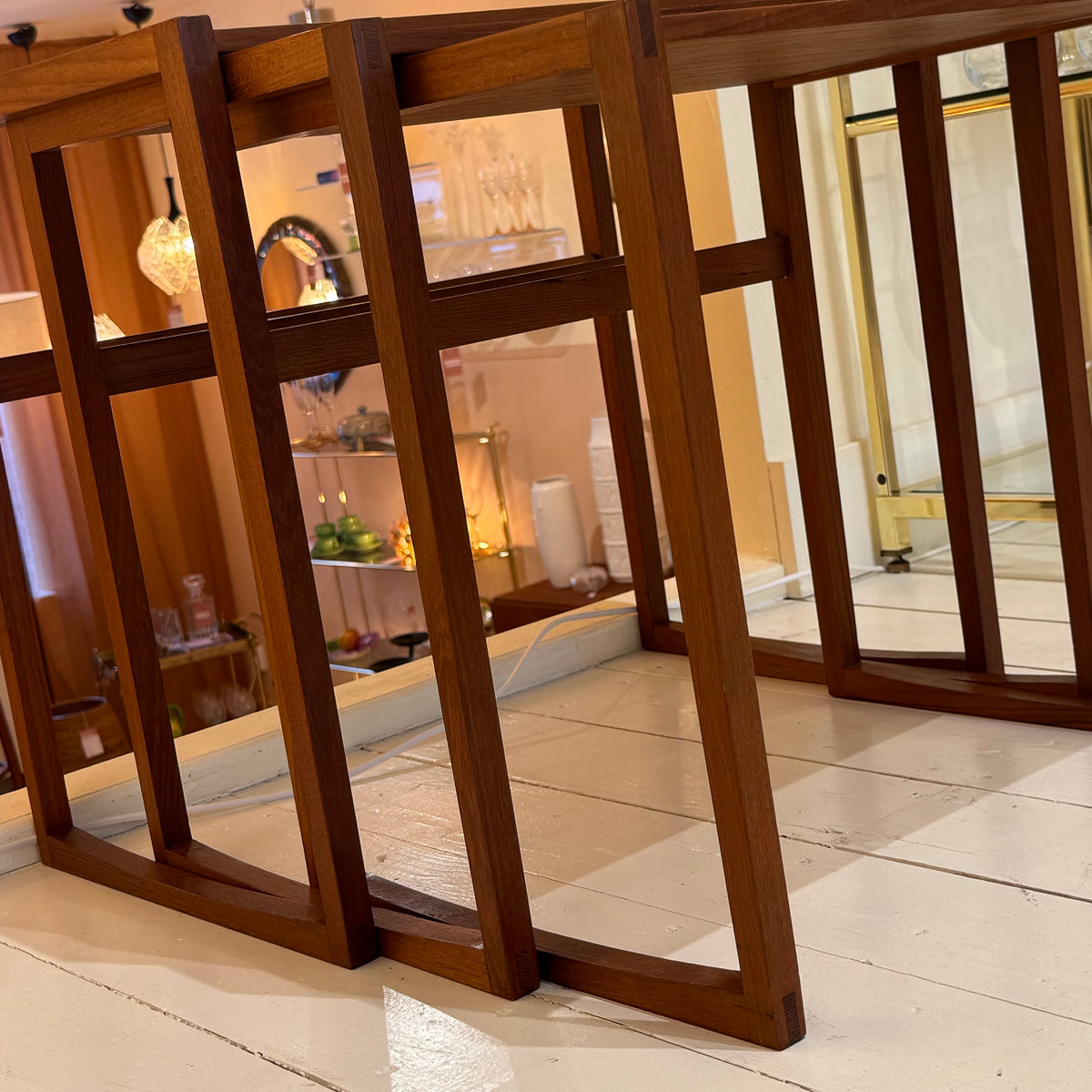 Mid-Century teak wood nesting tables, 1960s