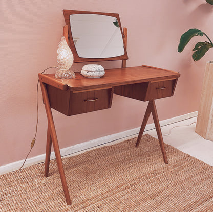 Classic swedish dressing table / vanity with mirror – Vintage Pareltjes