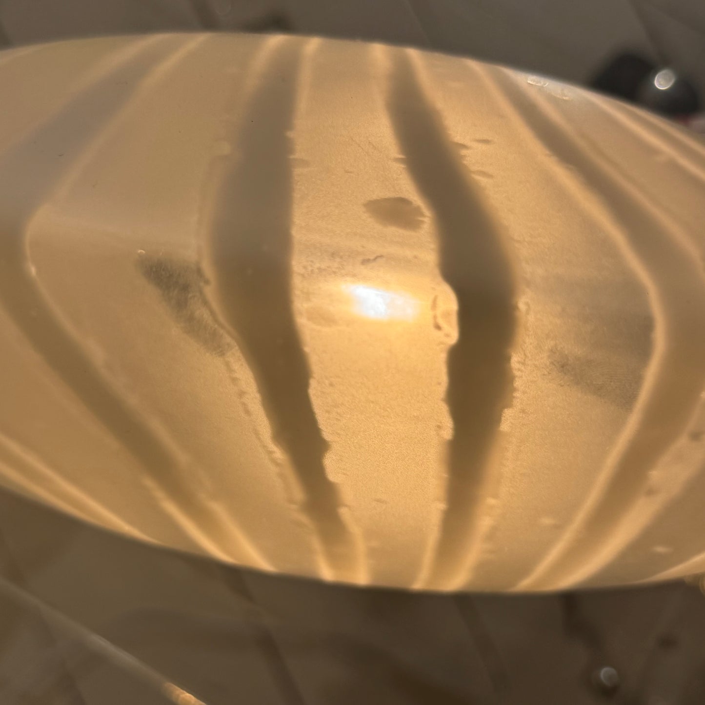 Peill & Putzler zebra glass table lamp
