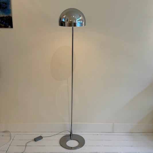 Mid-century inspired Philips chrome standing lamp