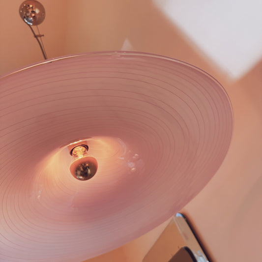 Italian La Murrina pink swirl hanging light