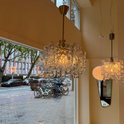 Doria Leuchten Murano Glass Tube Chandelier