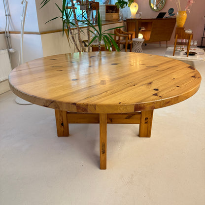 Round Dining Table by Roland Wilhelmsson - Swedish Pine Wood, 1970 | Karl Andersson & Söner