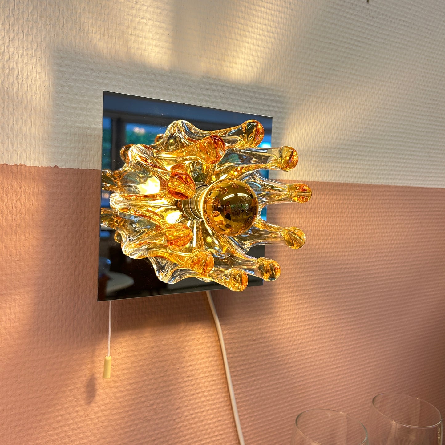 Glazen wandlamp Solken Leuchten Duitsland