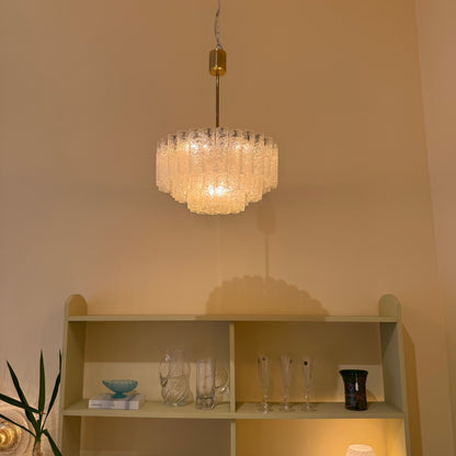 Doria ice glass tube chandelier