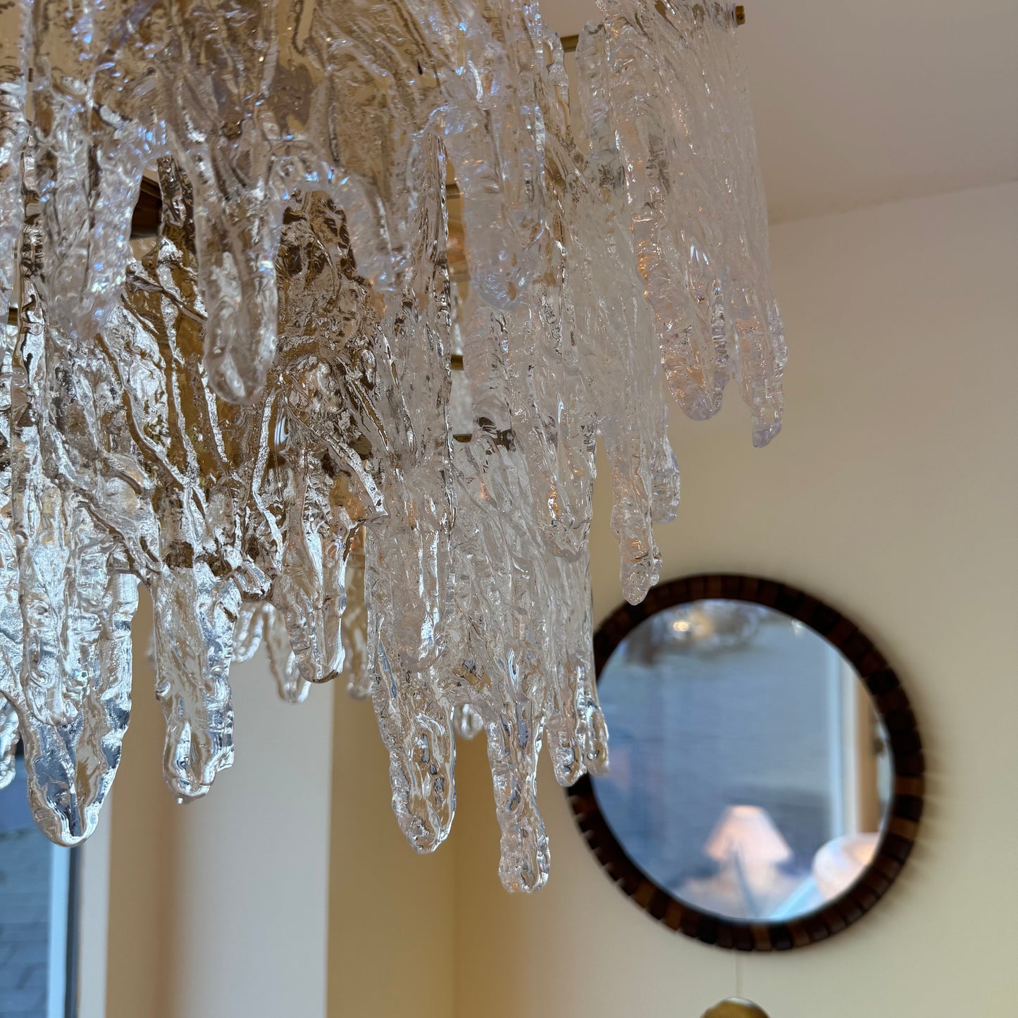 Zeroquattro Milano a Murano ice glass chandelier