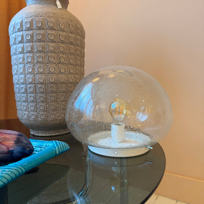 Vintage bubble glass ceiling light, 1970s