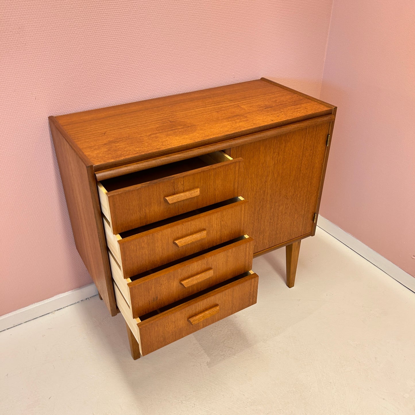 Swedish cabinet with drawers 1960