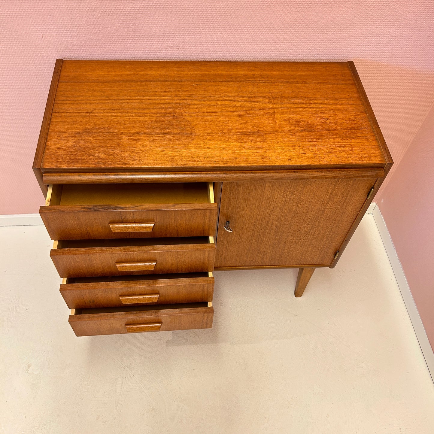 Swedish cabinet with drawers 1960