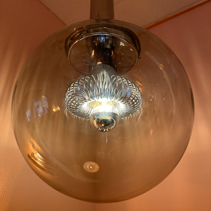 1970 Italian chrome globe light