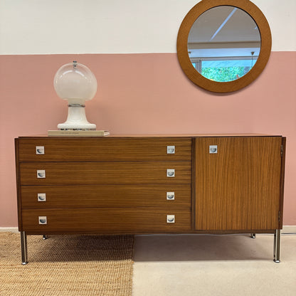 Mid Century sideboard with chrome details