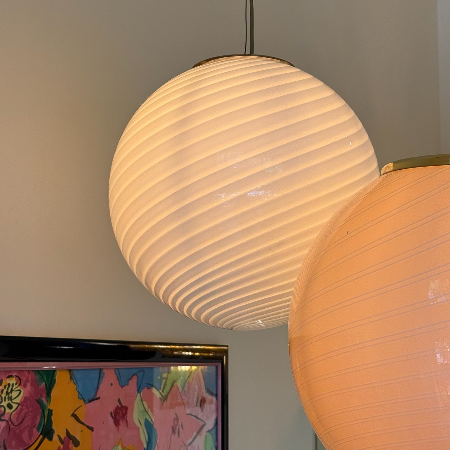 Italian candy Murano swirlp light