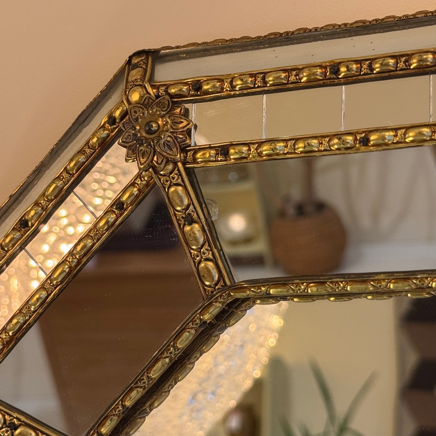 1980s Spanish Octagon mirror