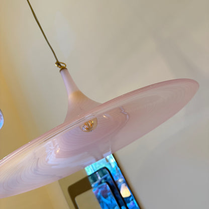 Italian La Murrina pink swirl hanging light