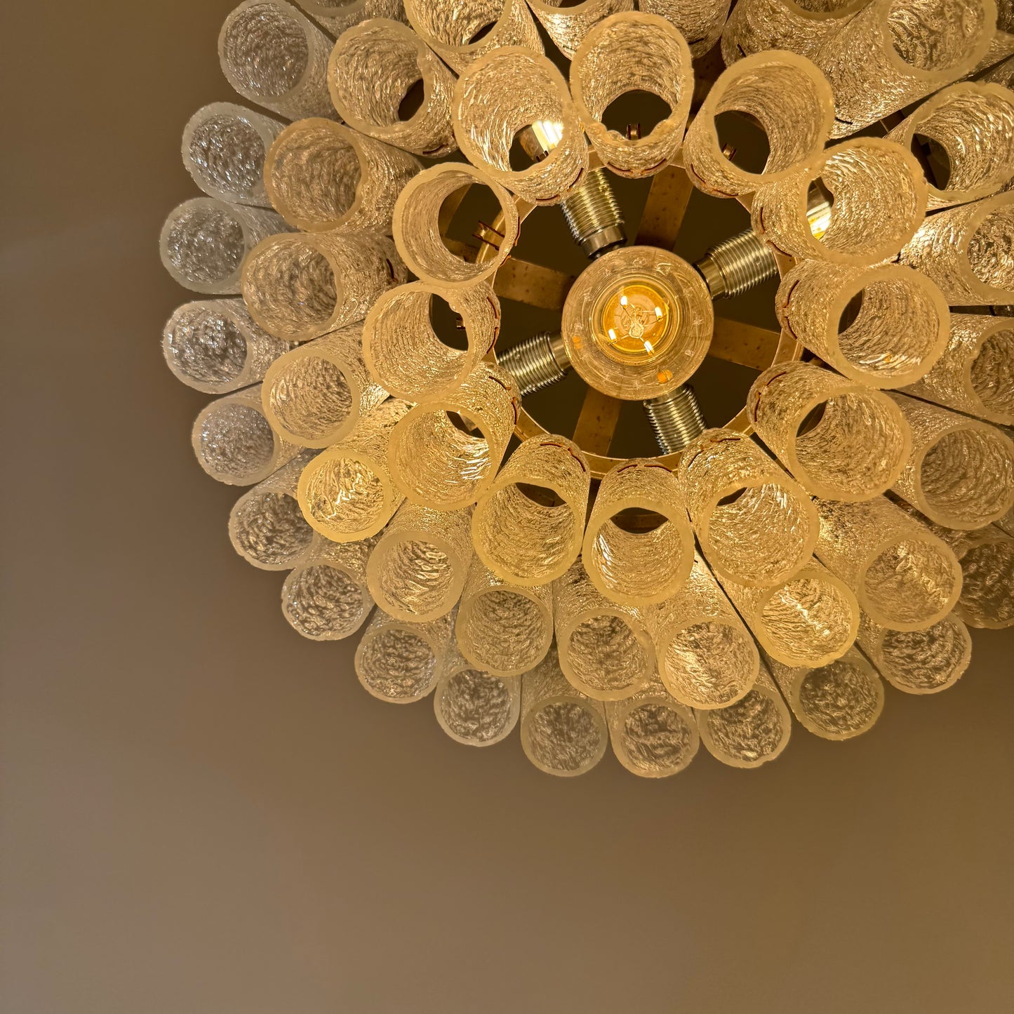 Doria ice glass tube chandelier