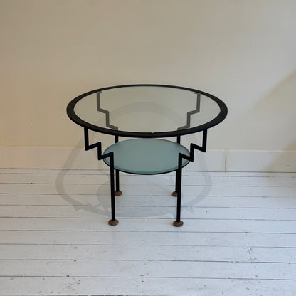 Memphis style coffee table, 1980s