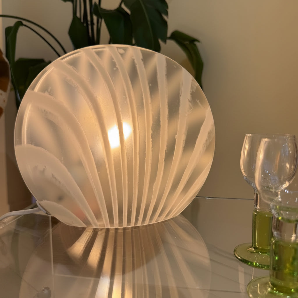 Peill & Putzler zebra glass table lamp