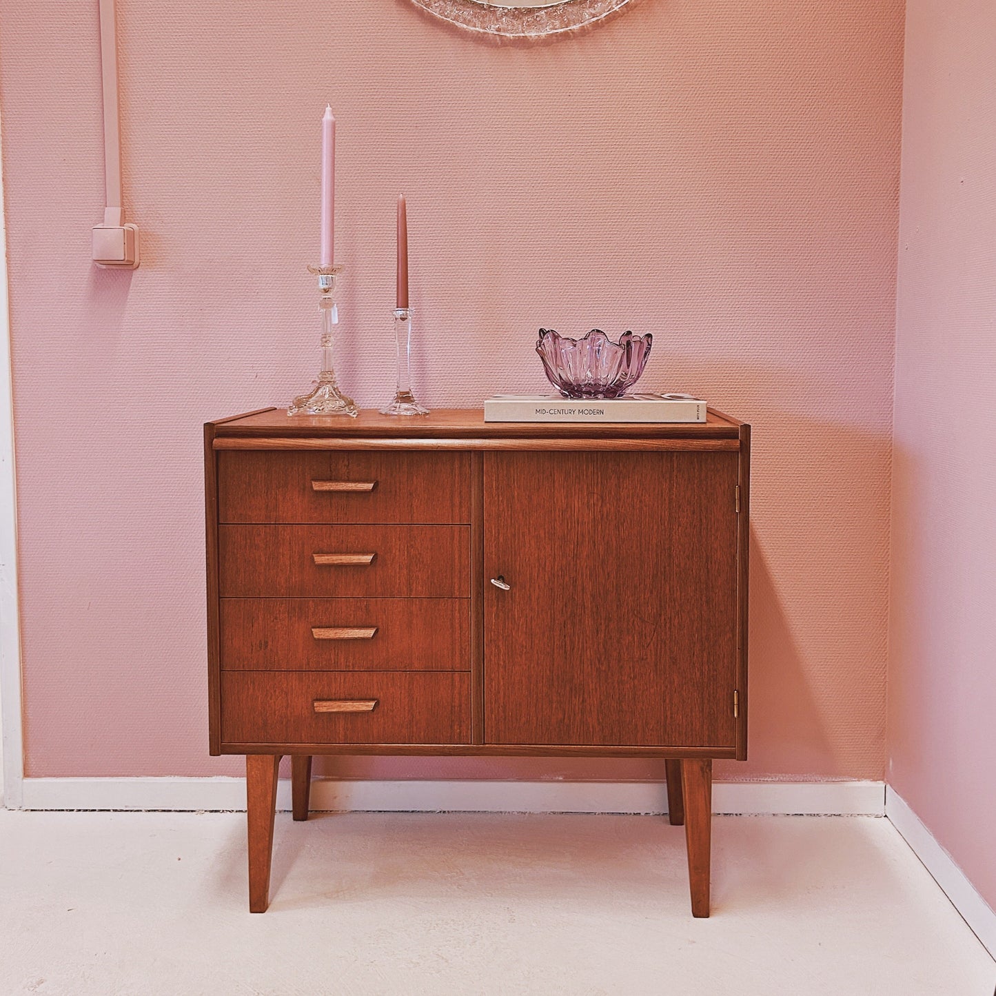 Swedish cabinet with drawers 1960