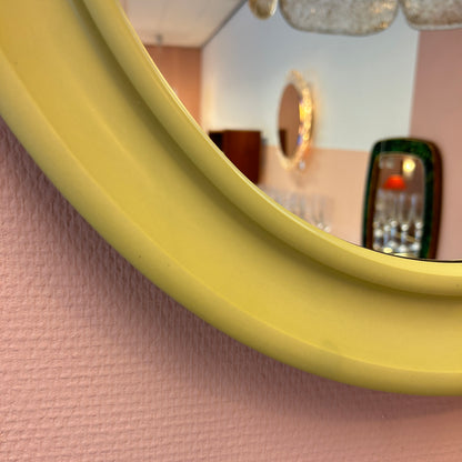 1970 Pistachio Oval Mirror by Carrara & Matta