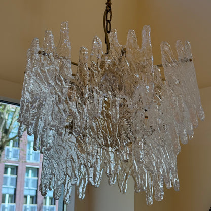 Zeroquattro Milano a Murano ice glass chandelier