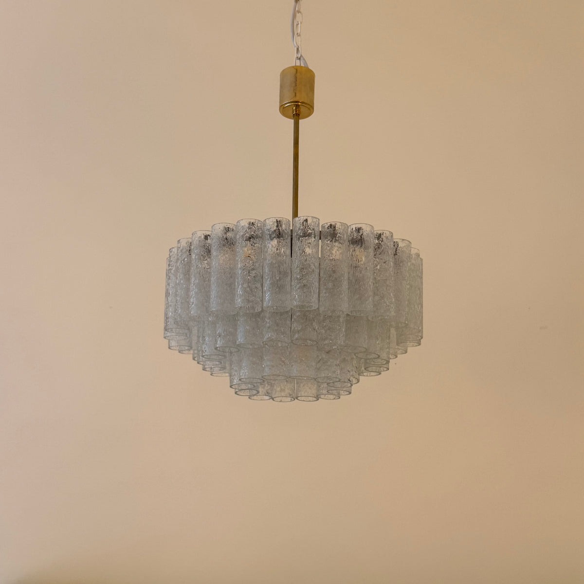 Doria ice glass tube chandelier