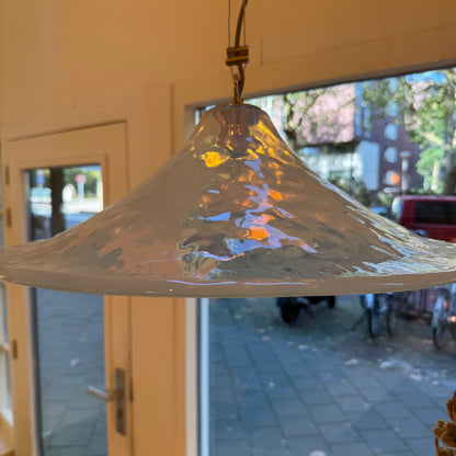Italian opaline Murano glass pendant light