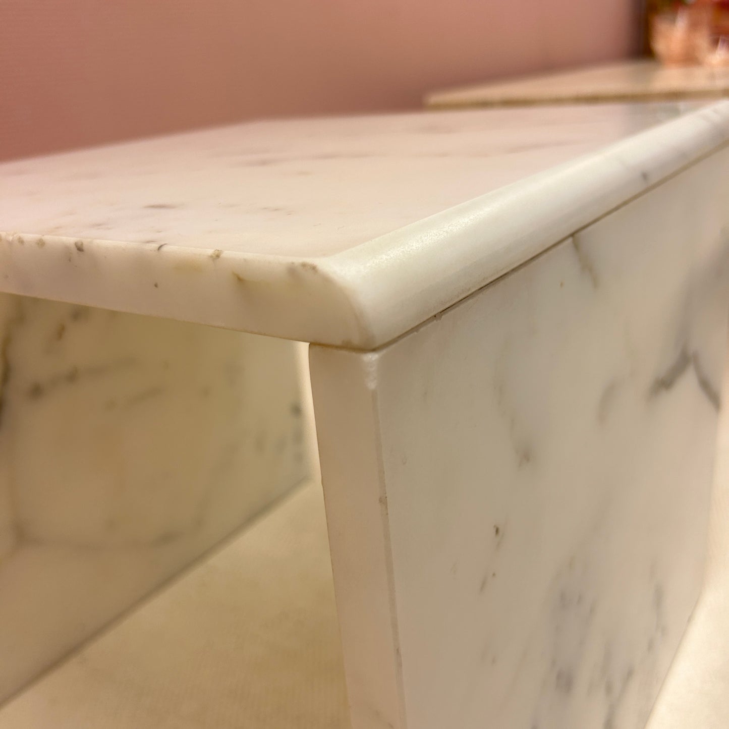 Carrara marble side table nesting set