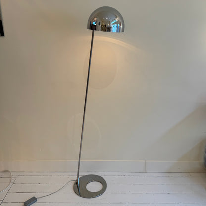 Mid-century inspired Philips chrome standing lamp