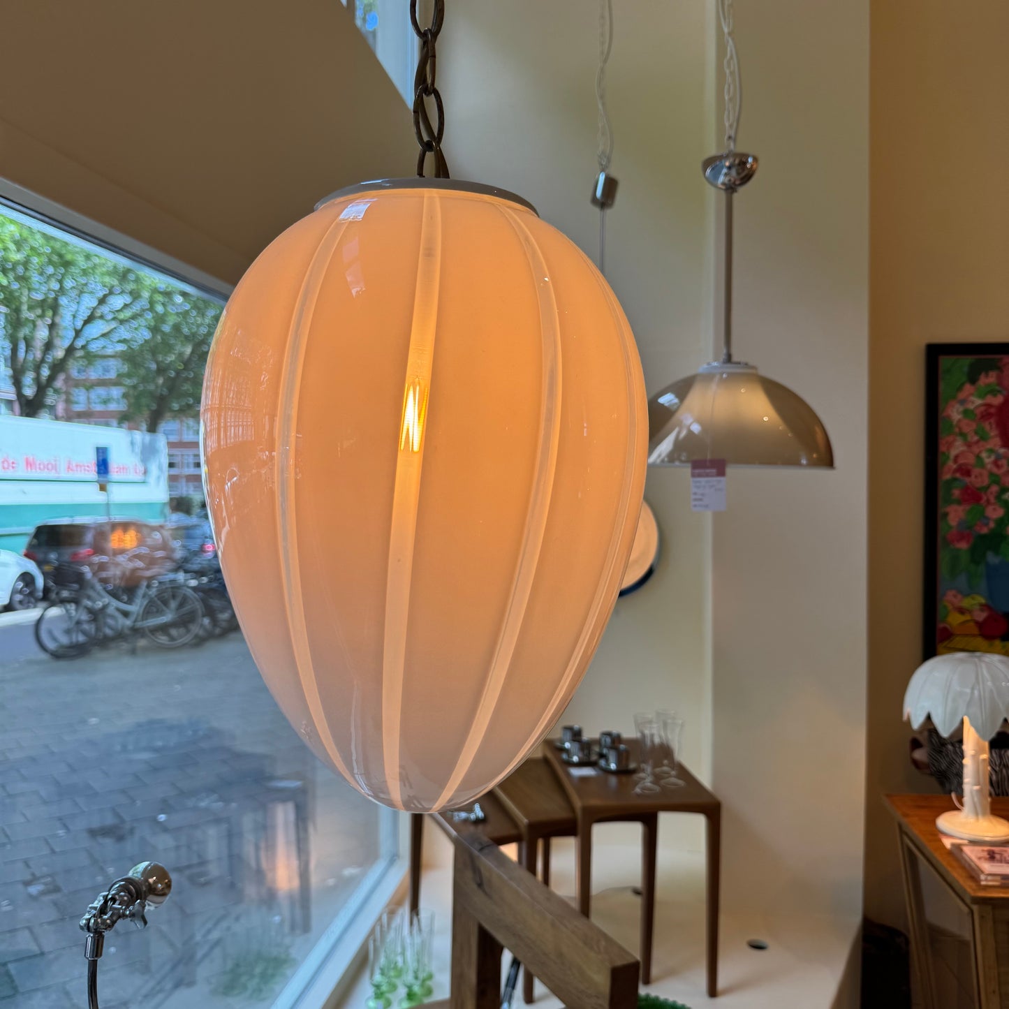 Murano egg pendant light