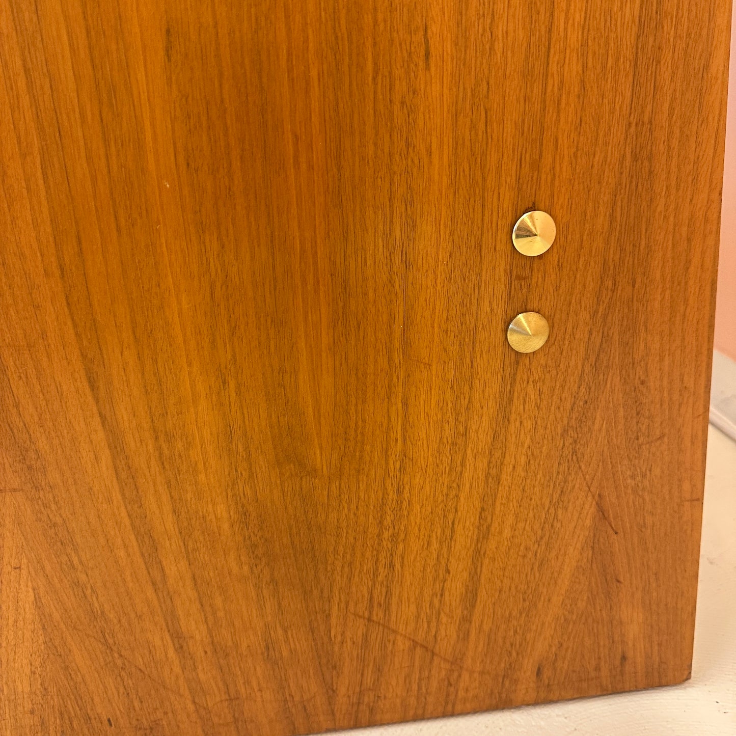 1960s teak desk – brutalist meets art deco