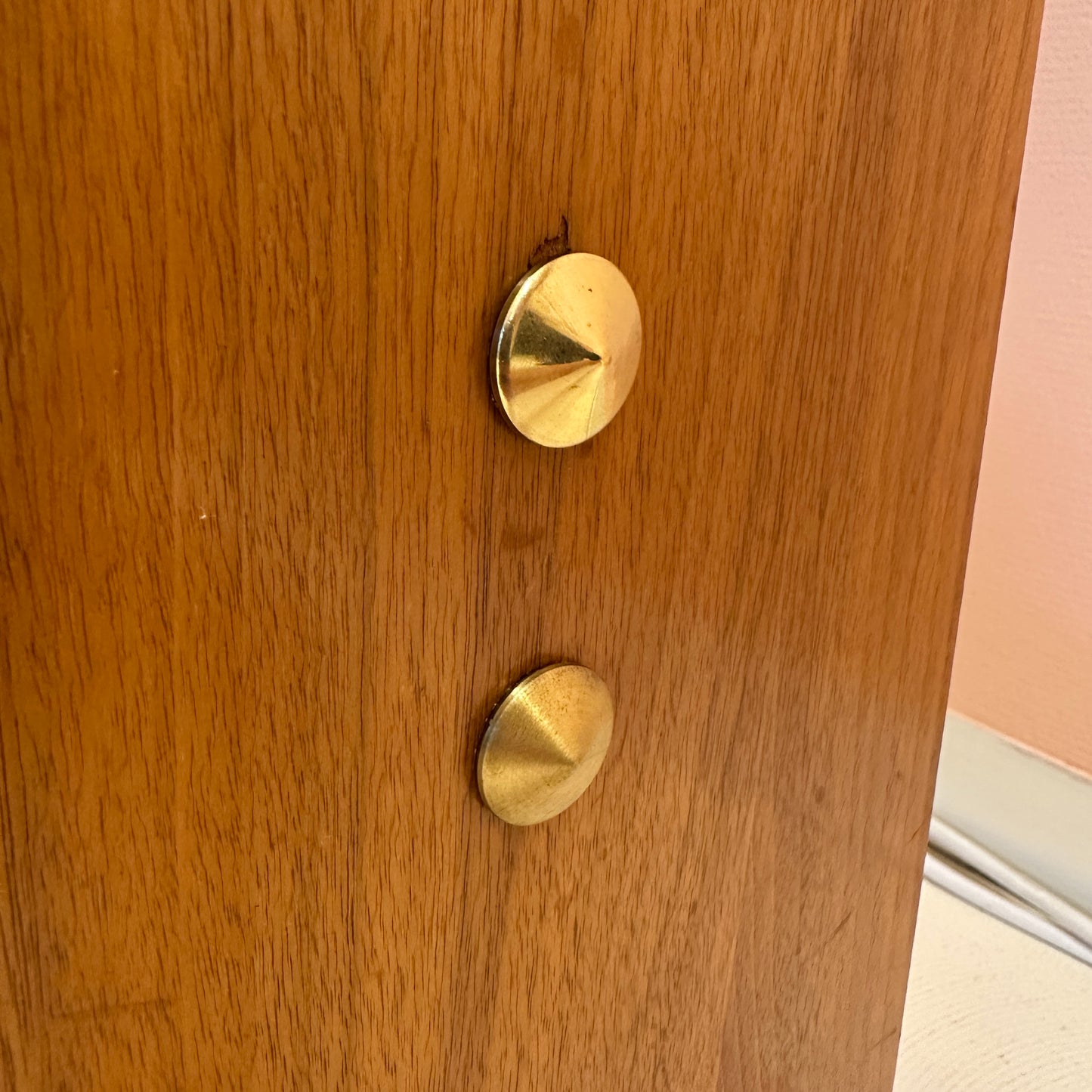 1960s teak desk – brutalist meets art deco