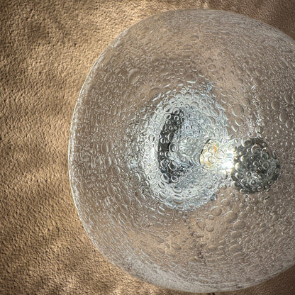 Heavy glass bubble ceiling / wall light