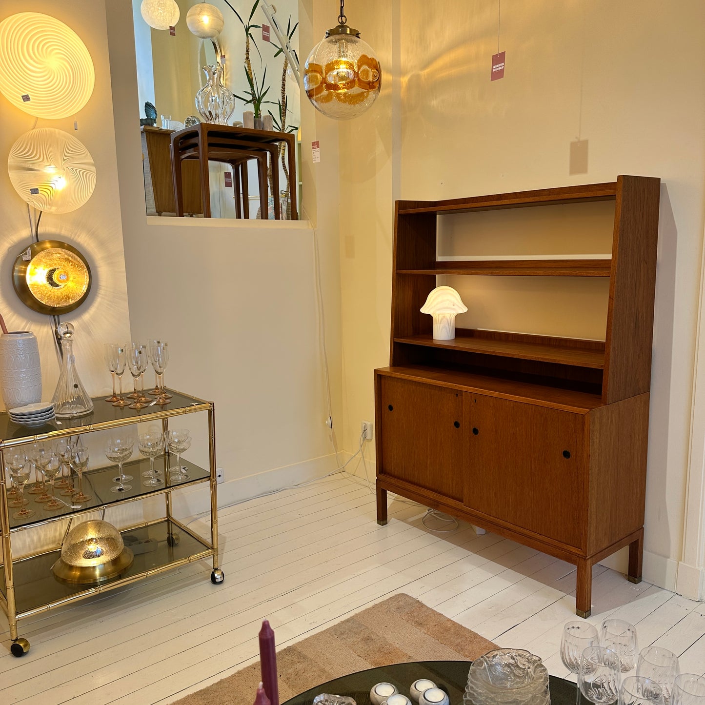 Swedish bookcase cabinet 1960