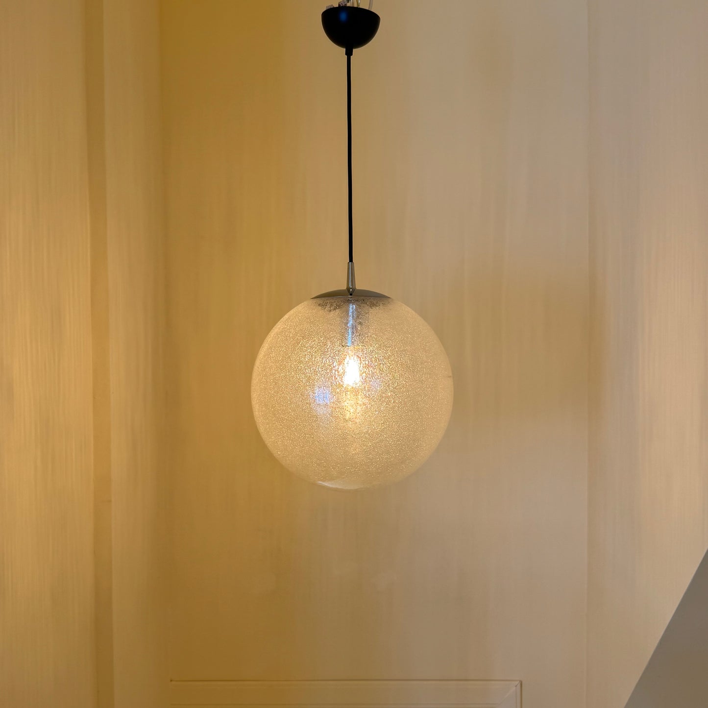 XL Peill & Putzler bolvormige hanglamp met bubbelglas