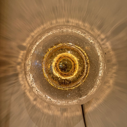 1970s space age bubble glass wall- or ceiling light