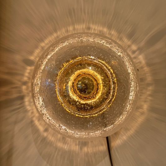 1970s space age bubble glass wall- or ceiling light
