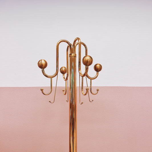 Italian brass coathanger